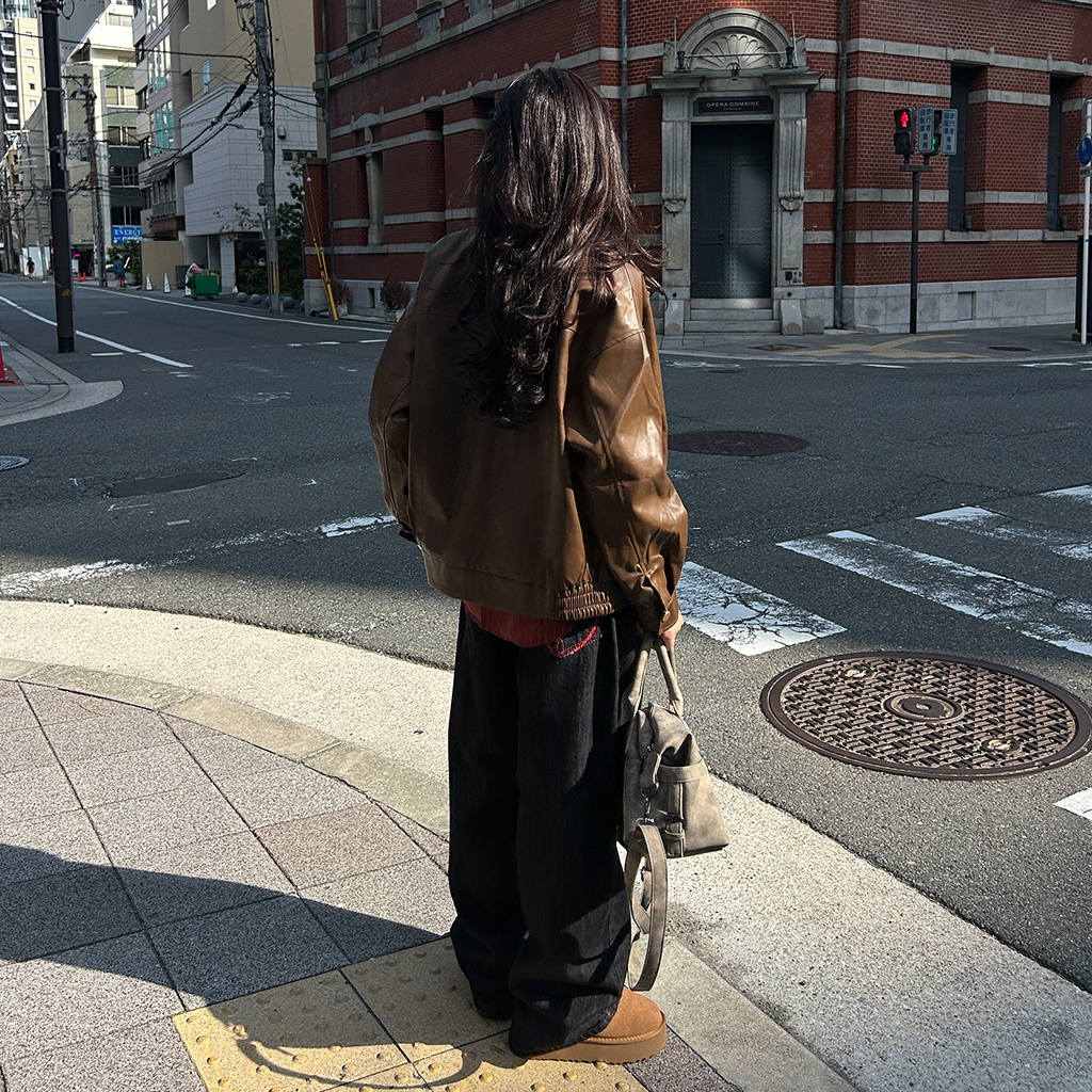 ヴィンテージウォッシュレザージャケット | ファッション通販サイト NUGU