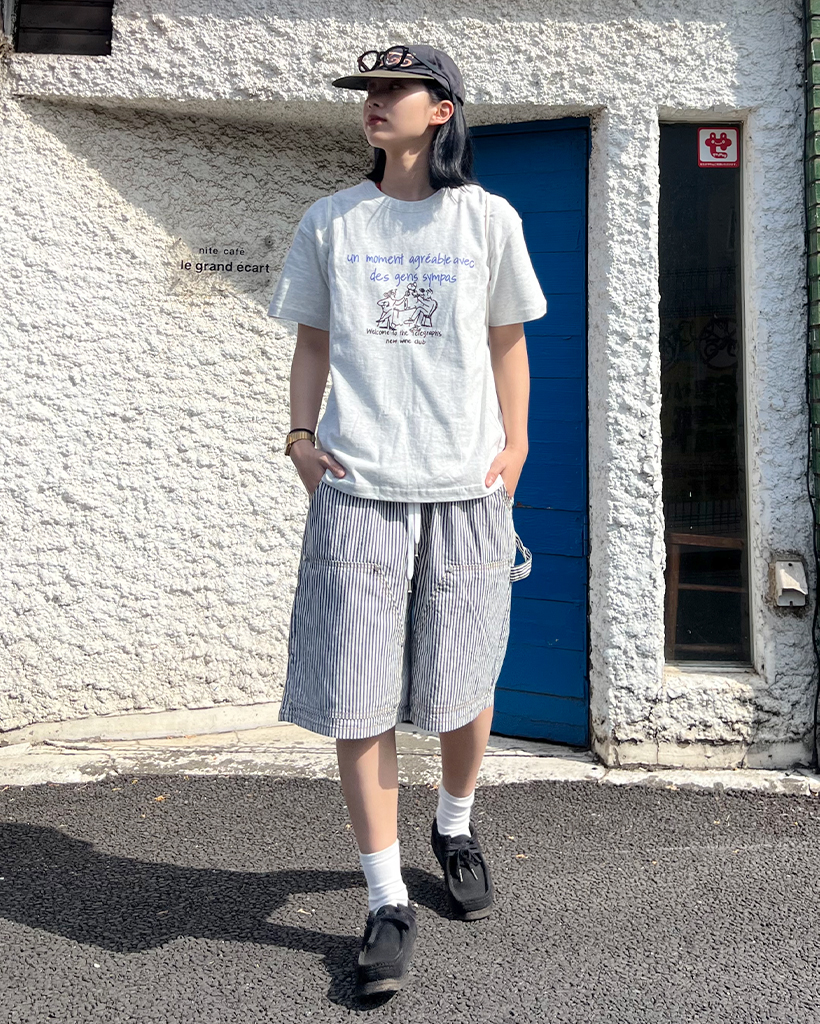 sneeuw / スニュウ ミックスストライプ JQパンツ sneeuw / スニュウ