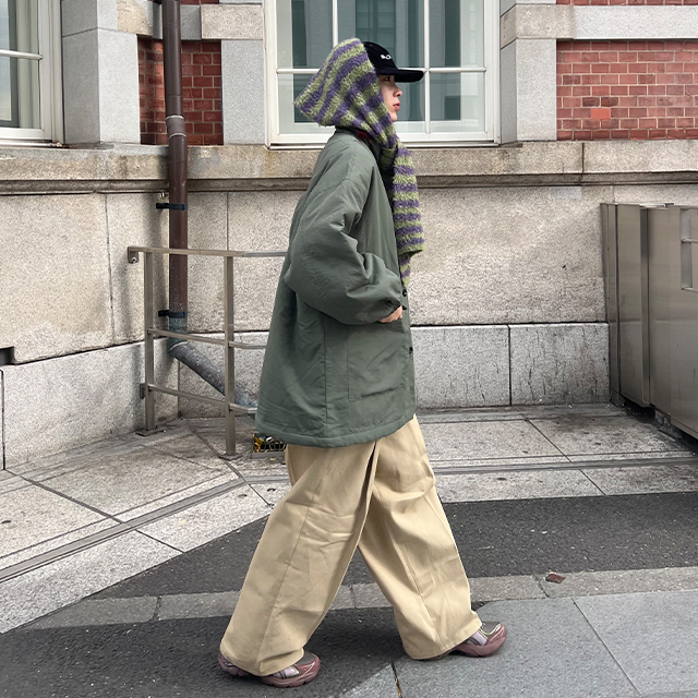 カラーボーダーマフラー | ファッション通販サイト NUGU