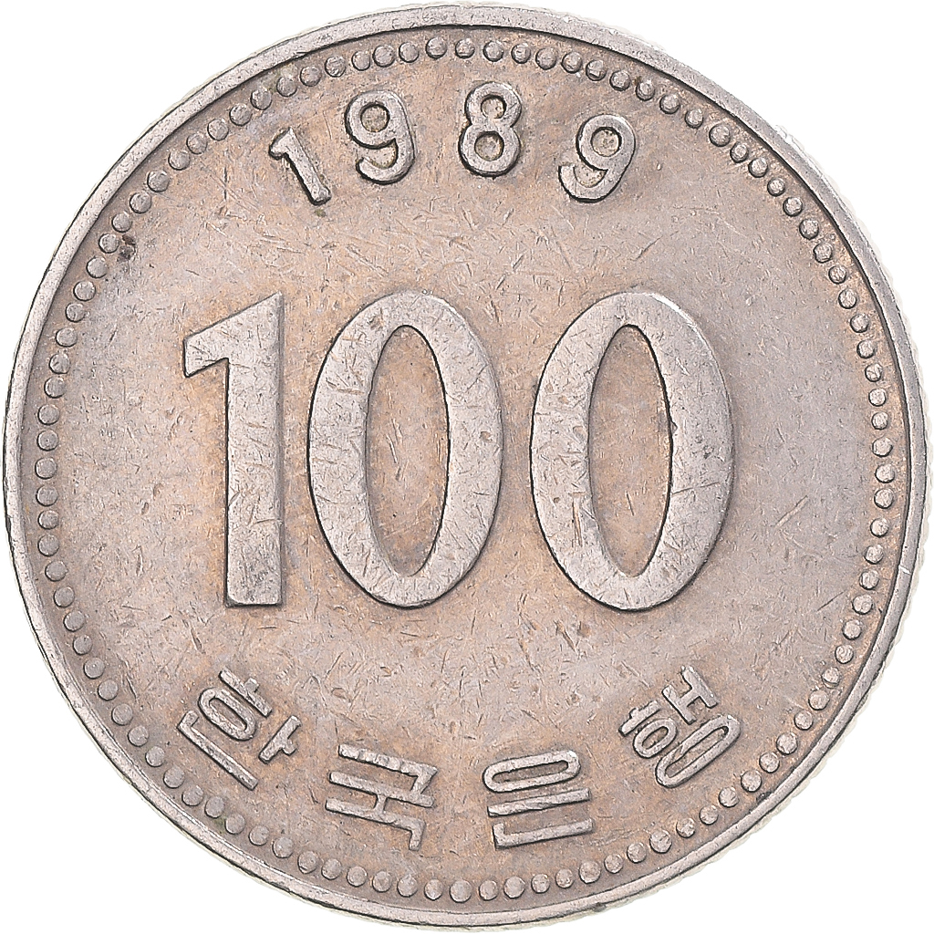1343832] Coin, Korea, 100 Won, 1989 | eBay