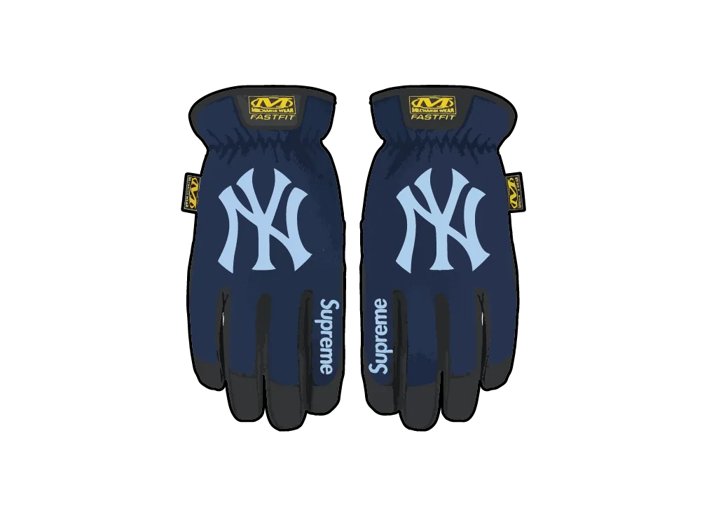 Supreme x Mechanix x MLB FastFit Teams Gloves 