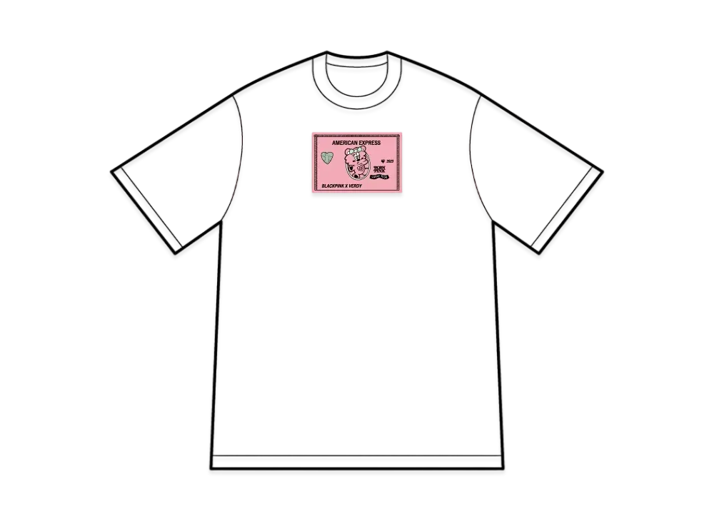 BLACKPINK VERDY AMEX アメックスTシャツ Lサイズ