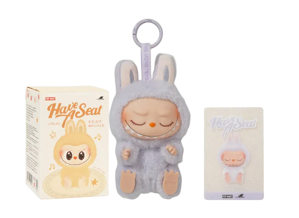 ポップマート ザ モンスターズ (ラブブ) ハブアシート ぬいぐるみ