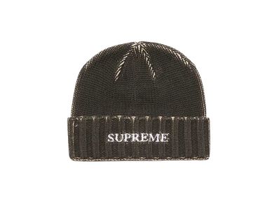 Supreme Overprint Beanie ビーニー ブラック