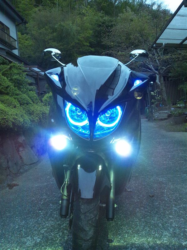 マジェスティsg03j ヘッドライトLED リングワンオフ