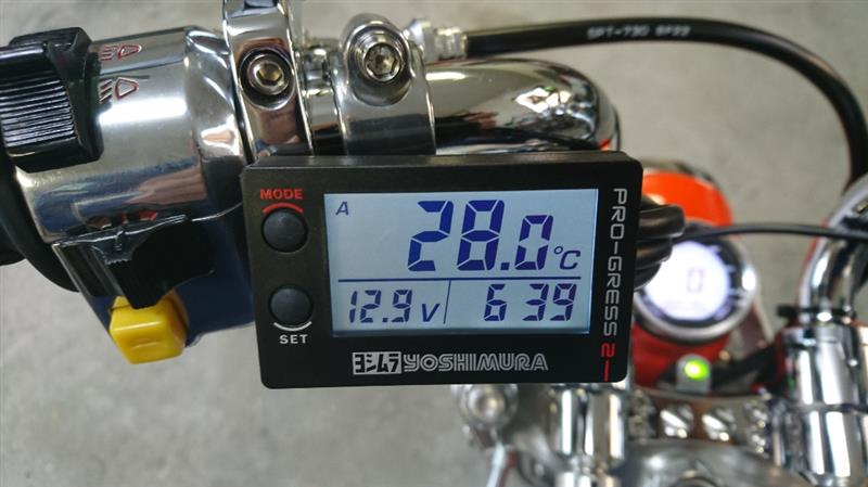 GS400 ヨシムラ プログレス2 油温計 デジタル マルチテンプメーター