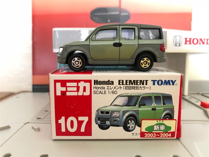 トミカ】 No.107 Honda エレメント 通常＆初回特別カラー2台セット