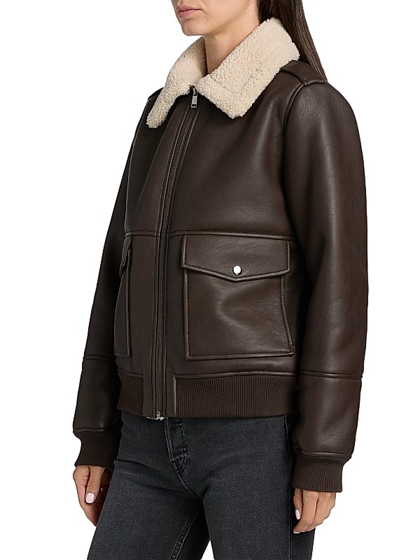 Mercer Collective Sherpa & Faux-Leather Bomber Jacket | Saks Fifth
