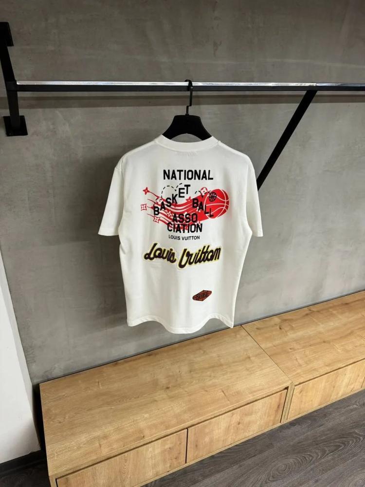 Louis Vuitton x NBA Youth Print T-Shirt - White - E-SEVEN STORE