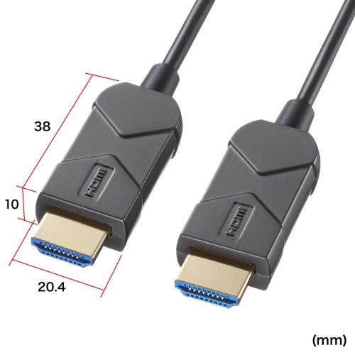 KM-HD20-UFB15LP【8K/60Hz 4K/120Hz対応光ファイバHDMIケーブル（15m