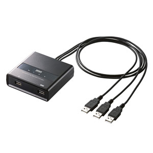 SW-KM3UU【キーボード・マウス用パソコン切替器（3:1）】1組のUSB
