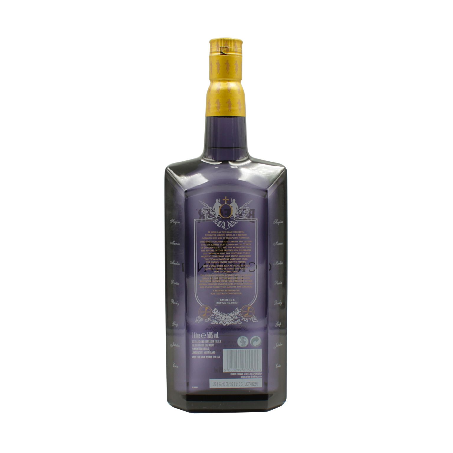 Beefeater Crown Jewel Peerless Premium London Dry Gin 1.0L (50