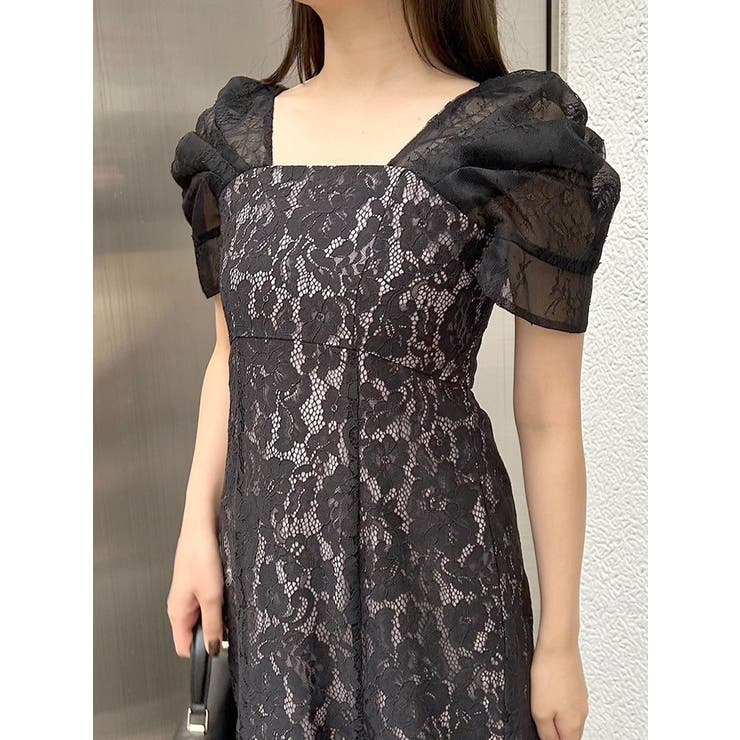 パワショルレースドレス[品番：MKSW0055137]｜MERCURYDUO