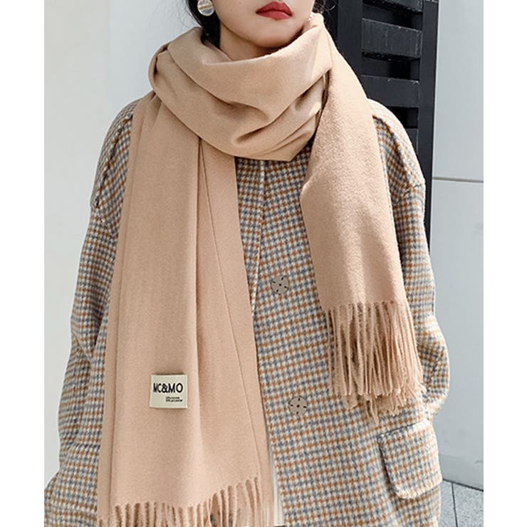 ストール 大判 マフラー カシミヤタッチ[品番：II000007754