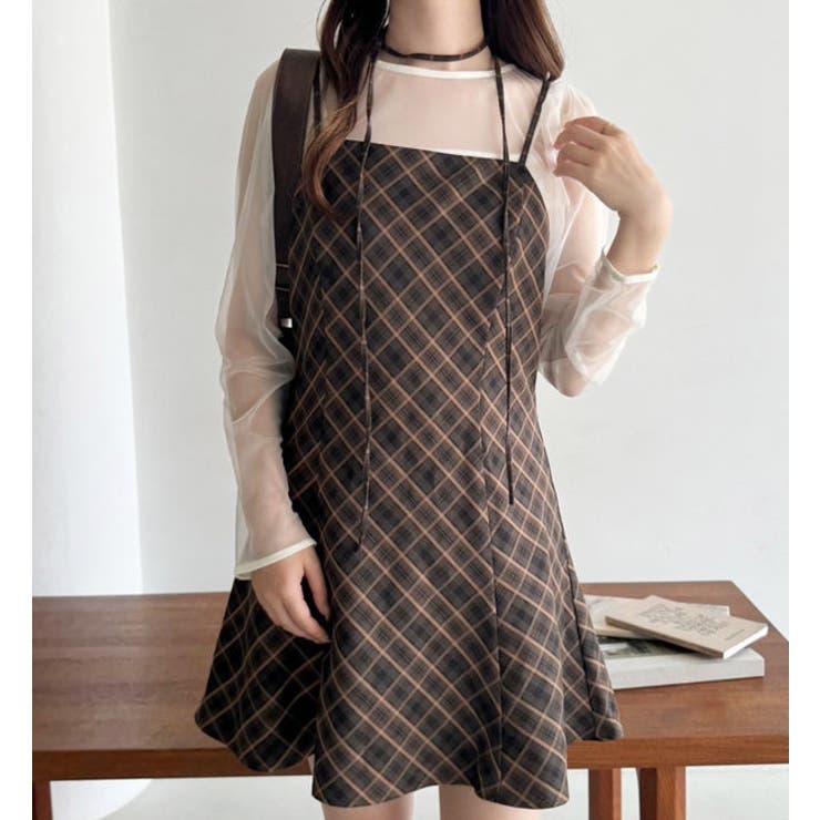 one after another】【2点セット】シアートップス+ミニキャミワ…[品番