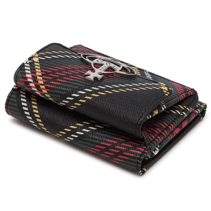 ヴィヴィアンウエストウッド 三つ折り財布 チェック柄[品番