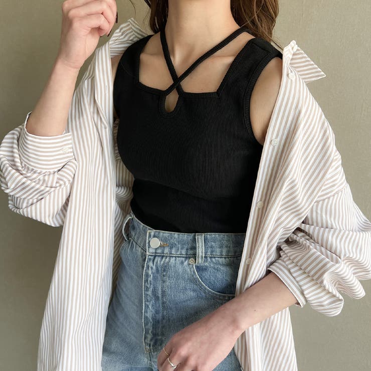 新品】PRY シュウト タンクトップ レイヤード サイズ1 トープカラー