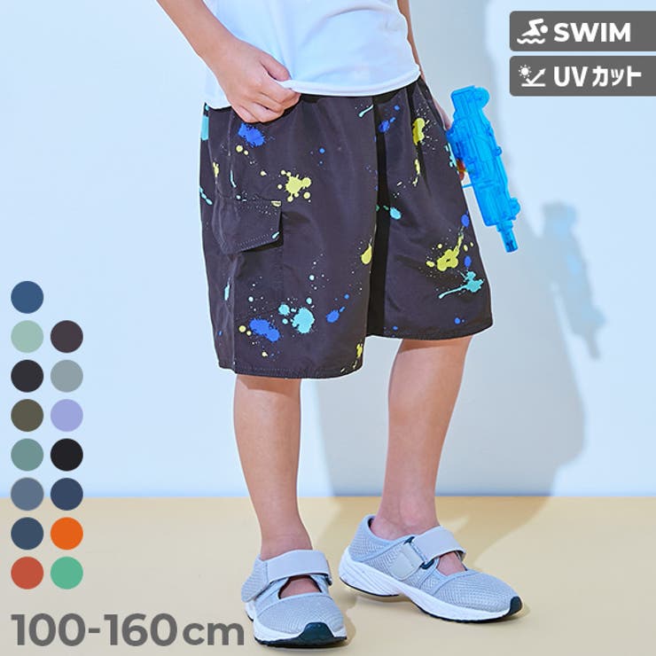 ヴェルサーチェ リブレイヤードロゴ総柄ナイロンハーフパンツ 水着 6