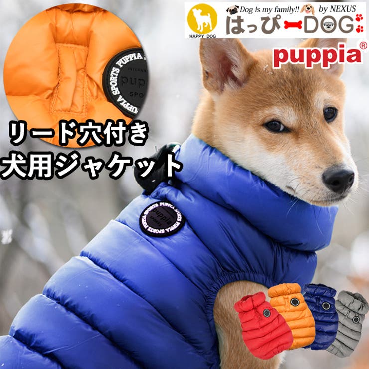 ネイビーリブニットの犬の服