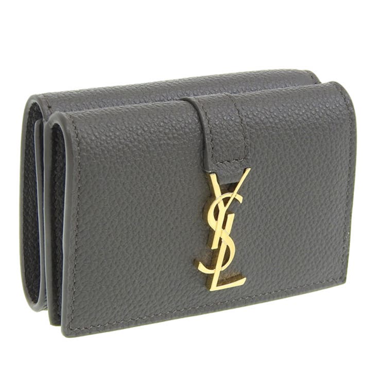 人気品 YSL サンローラン 三つ折り財布