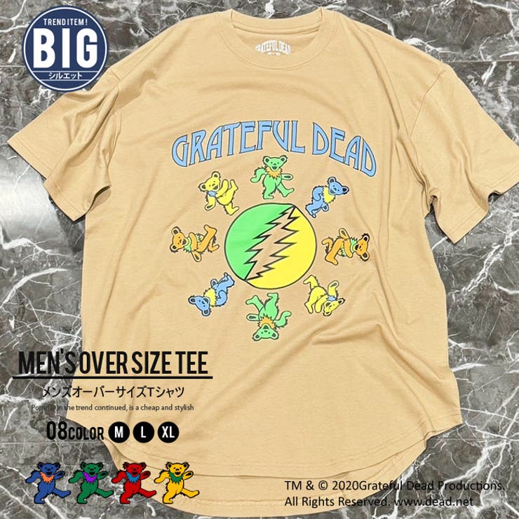 GRATEFULDEAD オーバーサイズTシャツ メンズ[品番：ZONK0007015]｜ZI