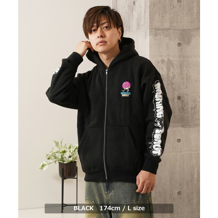 裏起毛 ジップパーカー メンズ[品番：OCGW0004009]｜ONE 4 PREMIUM