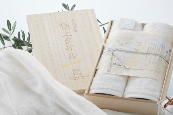 今治謹製 極上タオル premium/ホワイト/フェイスタオル2枚セット/木