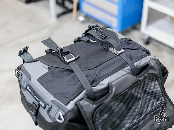 Mosko Moto Backcountry 30L Duffle on the Ducati DesertX - Perunmoto