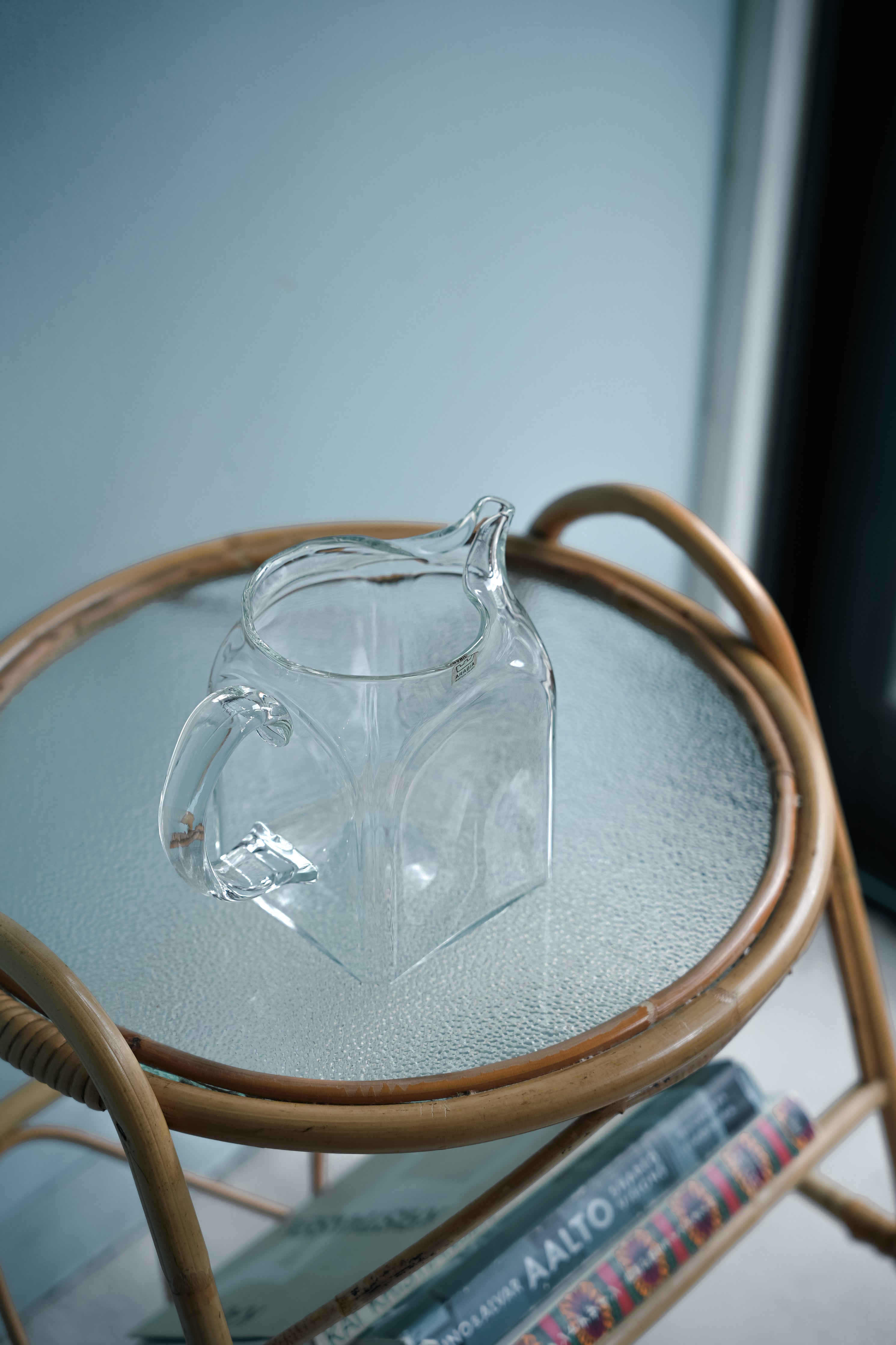 フィンランドヴィンテージ アラビア ガラス ジャグ 北欧インテリア