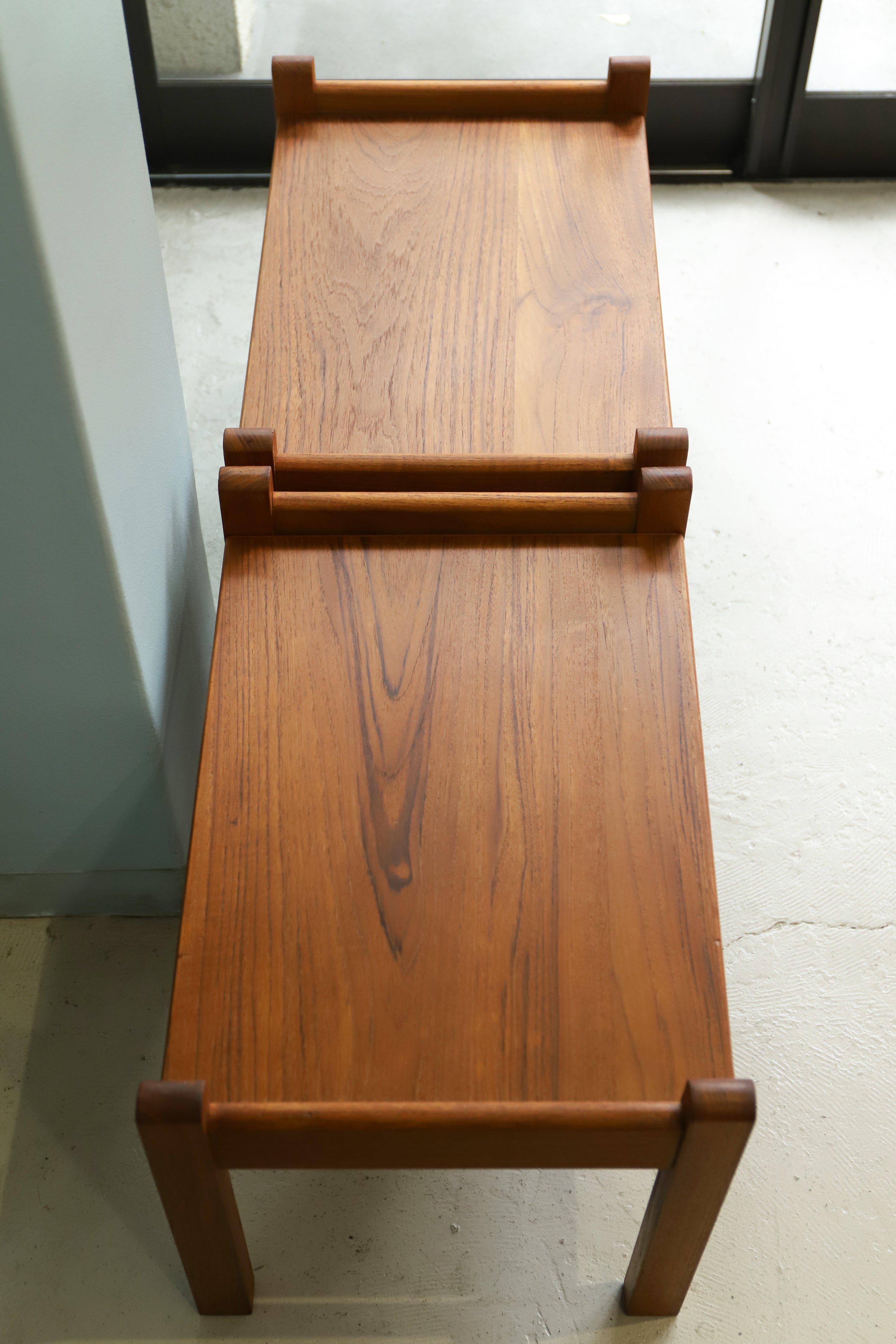 デンマークヴィンテージ サイドローテーブル チーク材 北欧家具/Danish