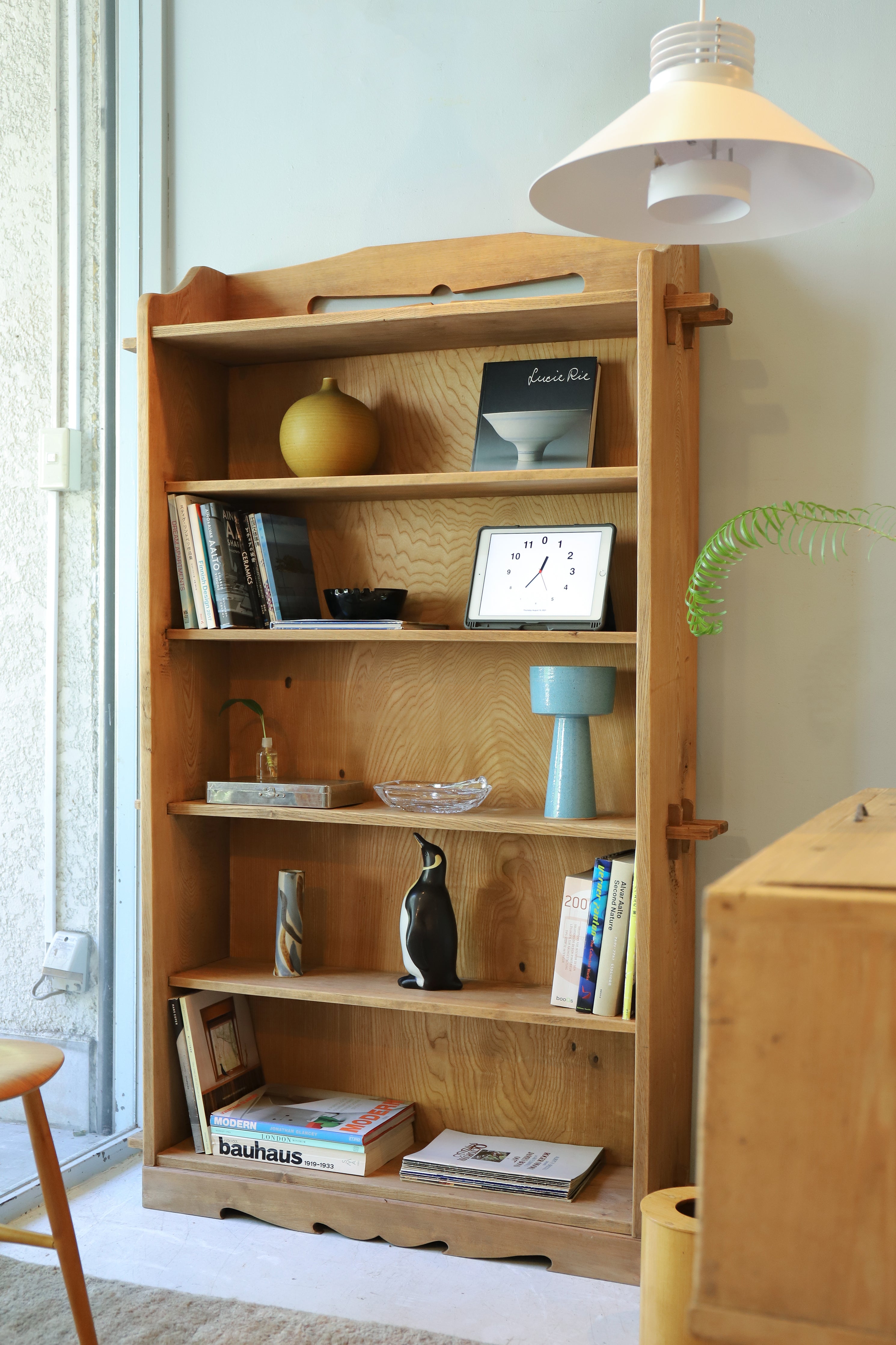 ジャパンヴィンテージ 楔本棚 昭和レトロ/Japanese Vintage Book Shelf