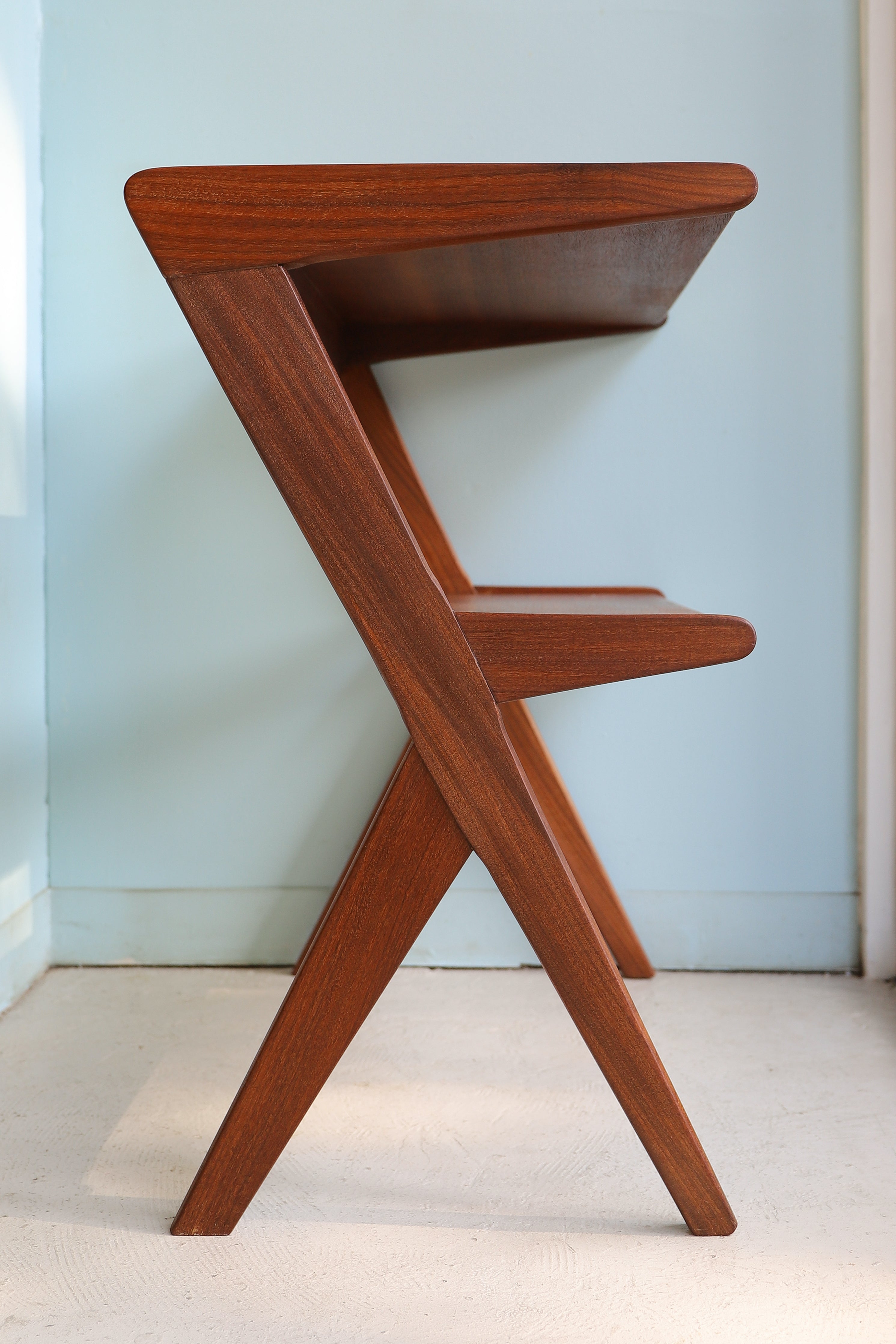 ヴィンテージ 木製サイドテーブル 英国カントリー調 昭和レトロ