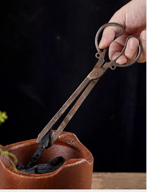 潮汕功夫茶具手工仿古老銅器茶道香道炭爐配件鉗子鏟子筷子槌子– 嵐雲茶業