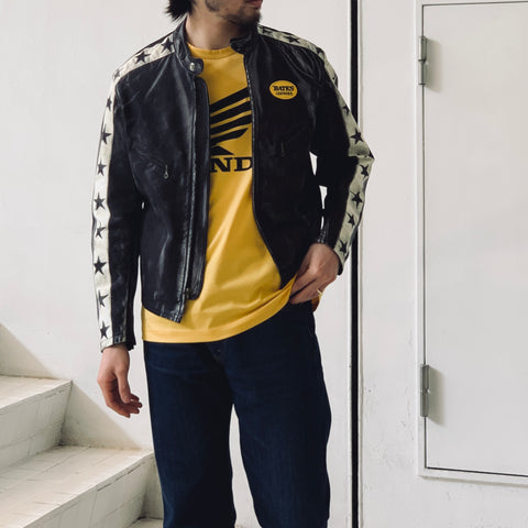 eYe JUNYA WATANABE MAN】 綿キャンバスプリント ライダースJKT BATES