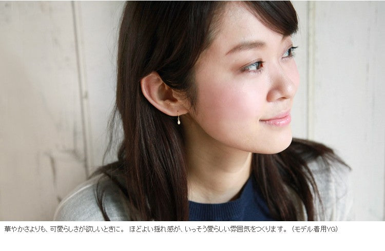 K18/Pt「レーヌ フック」ピアス｜【オレフィーチェ】Orefice