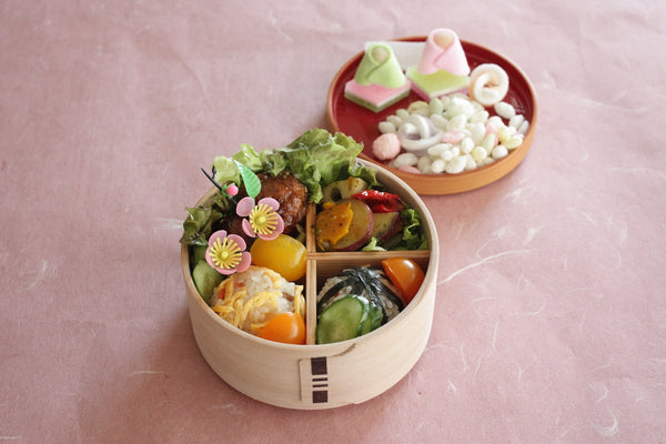 桃の節句 白木丸弁当箱四寸五分｜仕切り板について – 柴田慶信商店