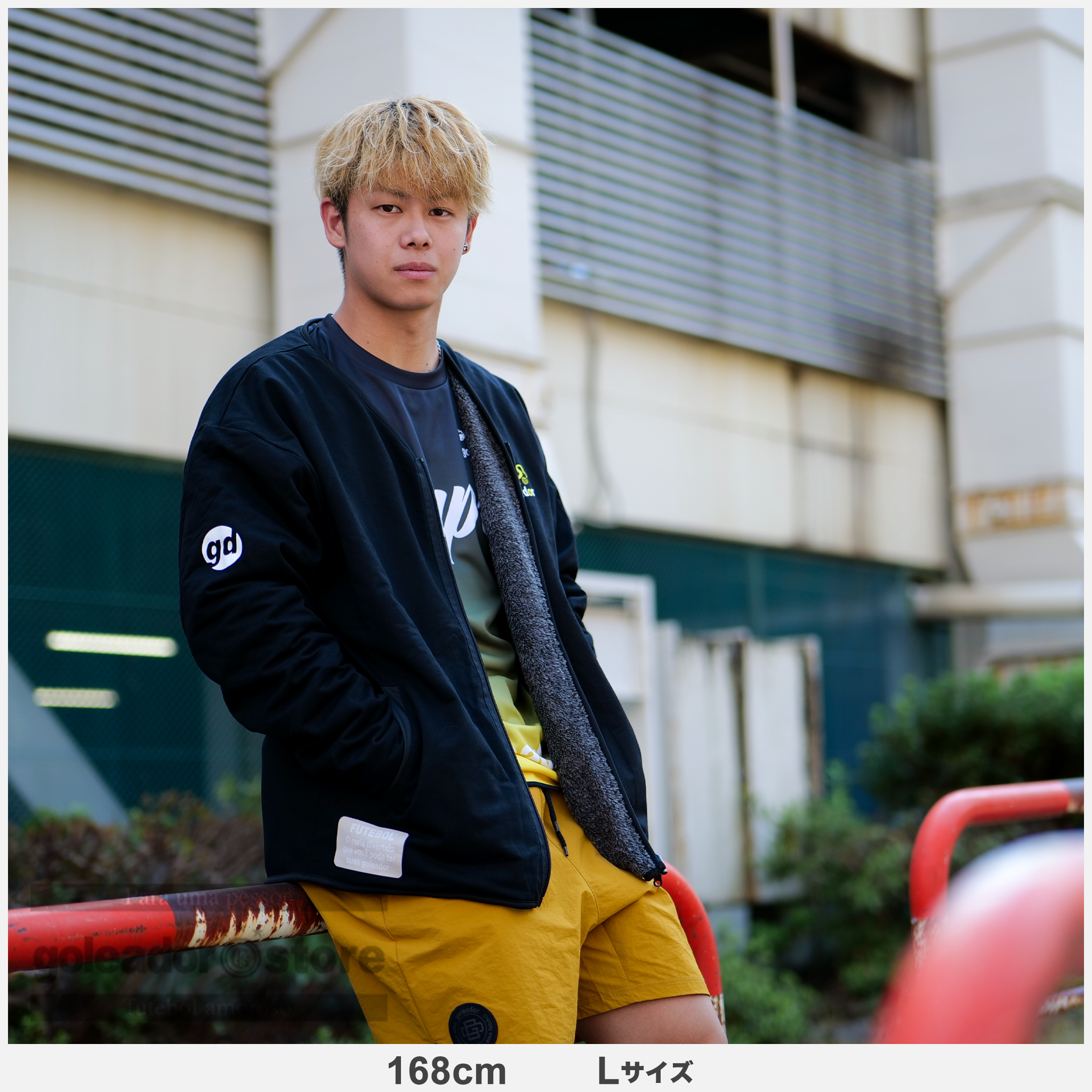 ゴレアドール公式】goleador Light Sweat / Mixボア ノーカラー ZIP