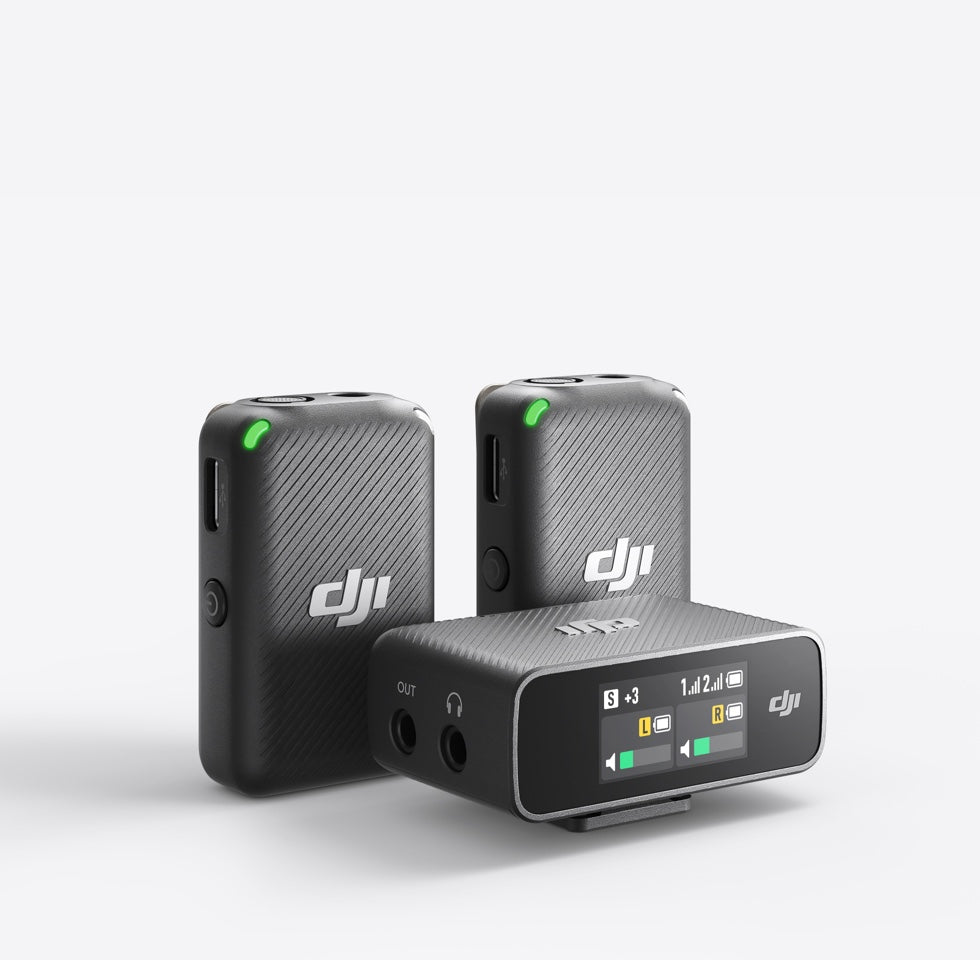 DJI Mic (トランスミッター×2 + レシーバー×1 + 充電ケース) [OUTLET]