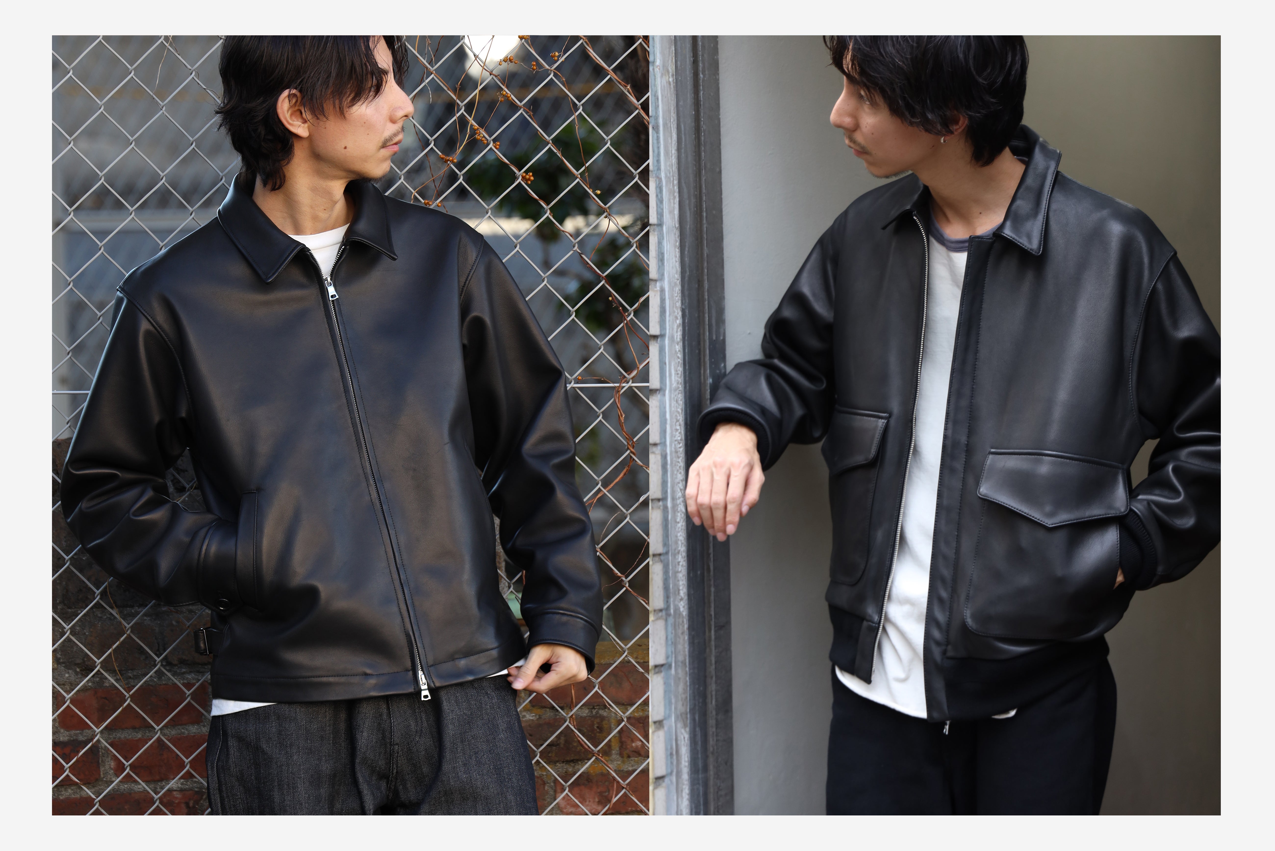 LAMB LEATHER ZIP BLOUSON | ラムレザージャケット – FIDELITY