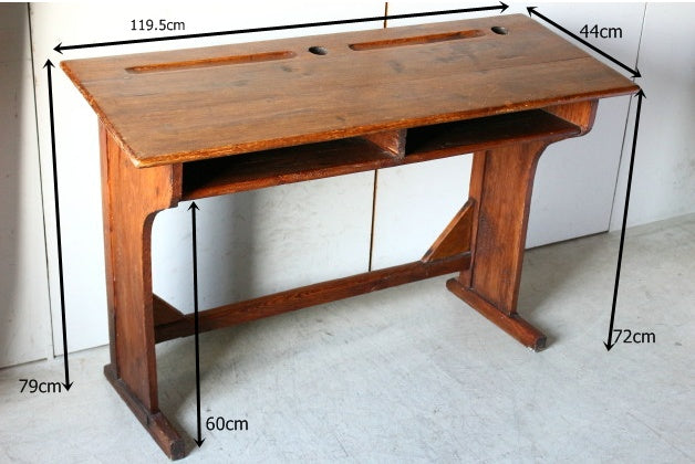 1900年代オーク材のスクールデスク（机） フランスアンティーク家具