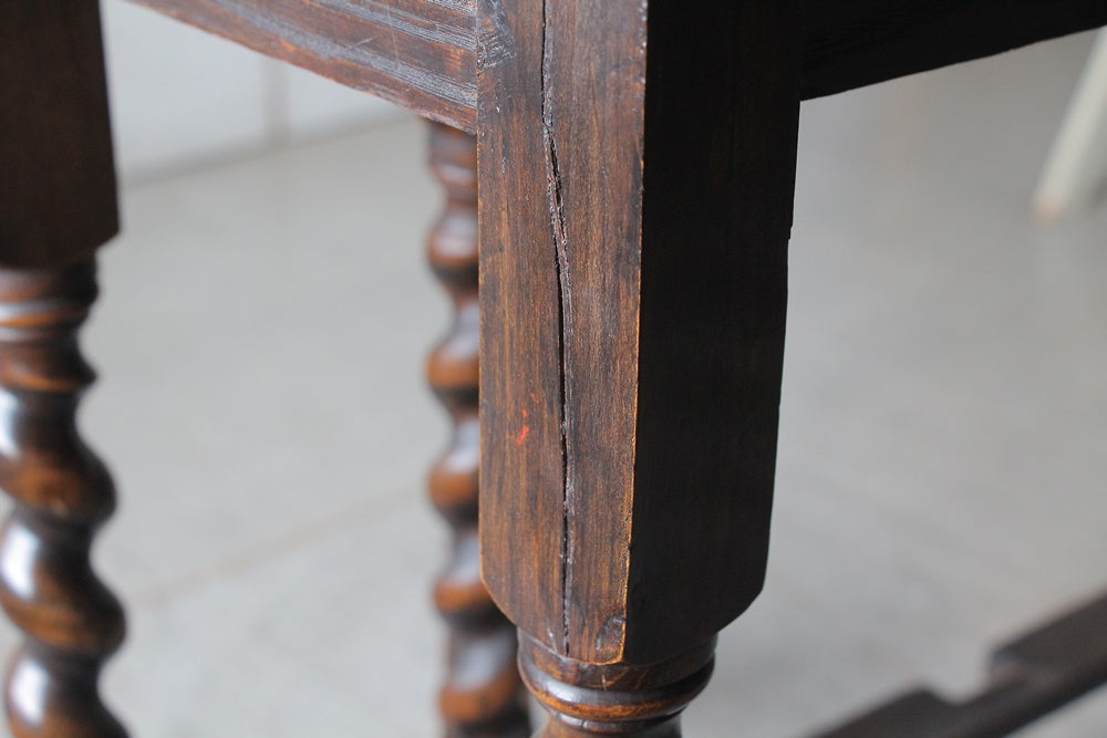 1930年代オーク材ゲートレッグテーブル（机）高さ74.5cm イギリス