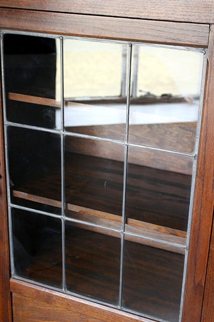 小ぶりなサイズがオススメ！1930年代オーク材ブックケース（高さ130cm