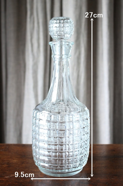 ボヘミアガラス デキャンタ 1930年代西洋 アンティーク クリスタル