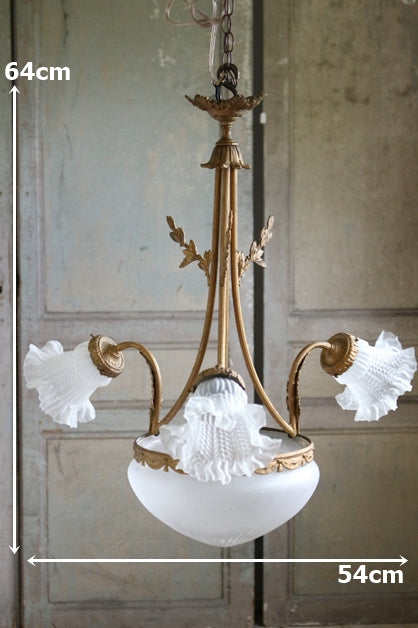 リビングで使いたい4灯照明（高さ64cm） フランスアンティーク照明