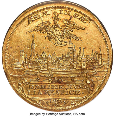 試鋳貨）シュトゥットガルト 都市景観 パターン ダカット銀打ち NGC