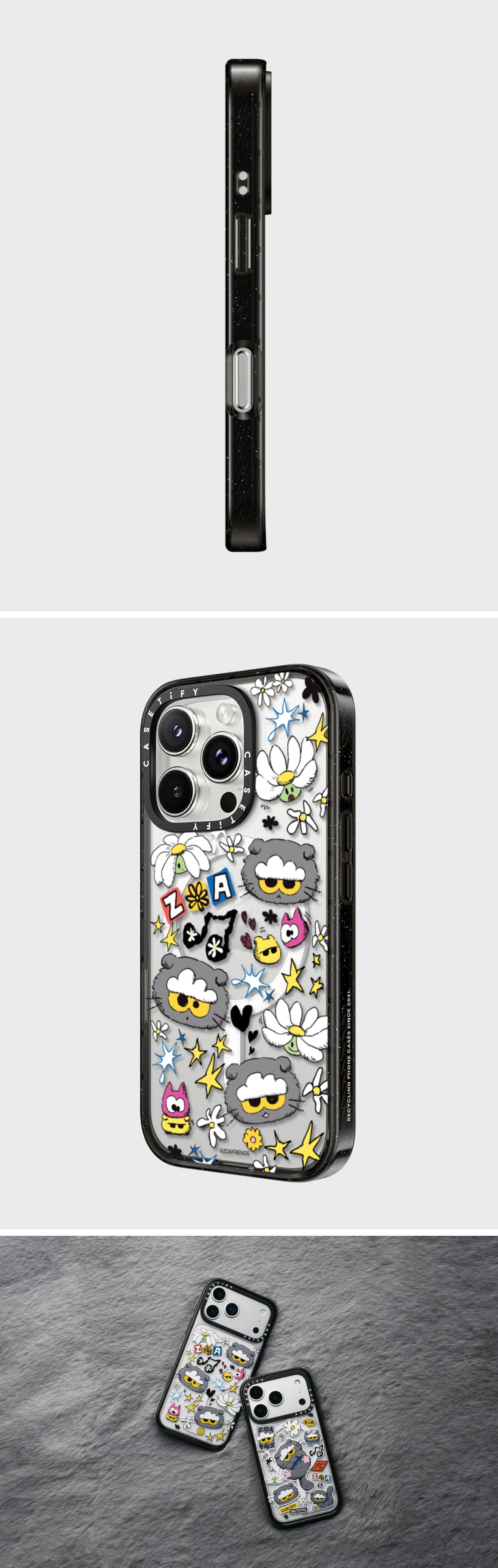 ZO&FRIENDS X CASETiFY Sticker Case (iPhone 16 Pro) – LINE FRIENDS