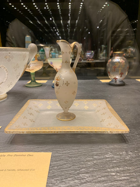 ベルナンシー 花瓶 花器 ドーム兄弟 植物 ガラス 金彩 フランス ベル