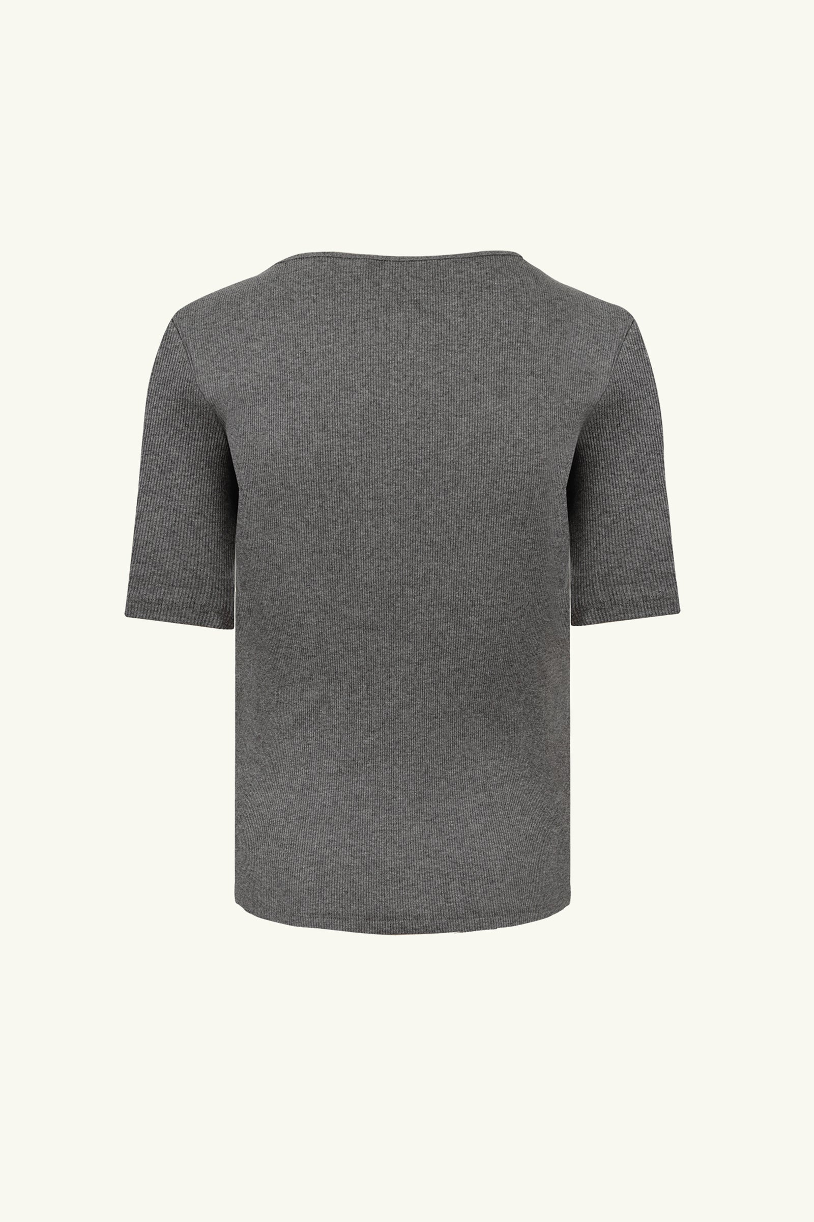 Knit Tee | Biscuit Brown Rib Knit Women's T-Shirt | 100% Organic