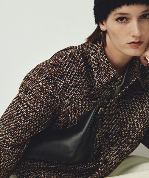 COOHEM】VELVET CHECK TWEED JACKET (コーヘン/ツイードジャケット