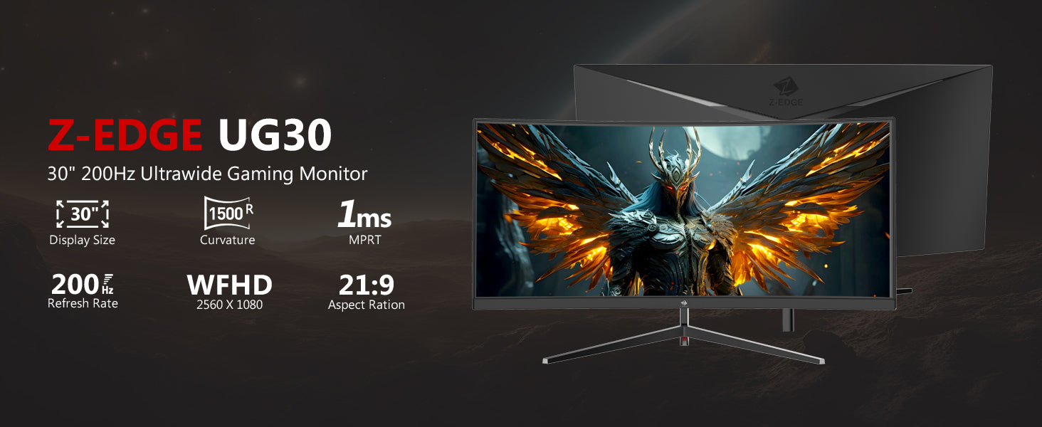 Z-EDGE UG30 Curved Gaming Monitor 30
